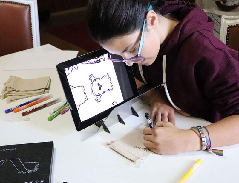 Etchr Mirror - Optical Tracing and Drawing Projector - Drawing Board Can Reflect On All Surfaces - Use with Tablets and Smartphones - Art Tool for Adults and Kids - Image 5